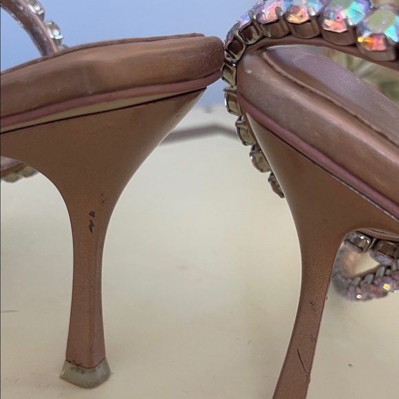 Jeffrey Campbell Pink Heels with Crystal Straps - Picture 10 of 12
